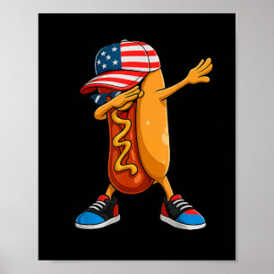 Poster 4 juillet Chien Chaud Funny Quart De Juillet Garço