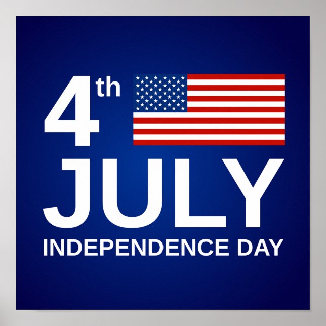 Poster 4 juillet/Jour de l'Indépendance (Devant)