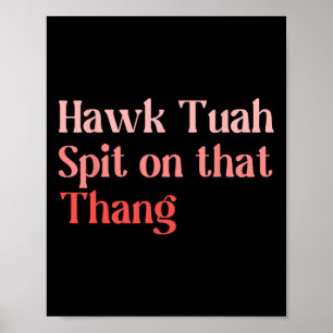 Poster 4 juillet Patriotique Usa Hawk Tuah cracher sur ce