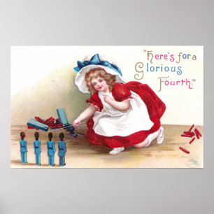 Poster 4 juillet Soldats des filles et des jouets