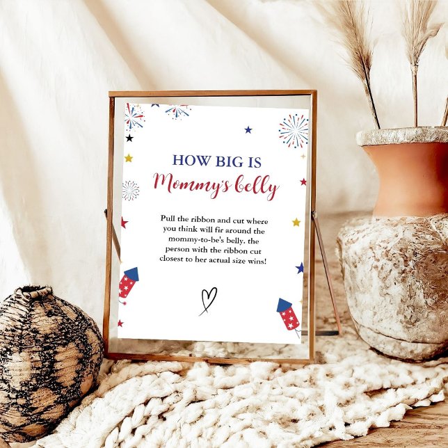 Poster 4e du jeu de Baby shower du ventre de maman (Créateur téléchargé)