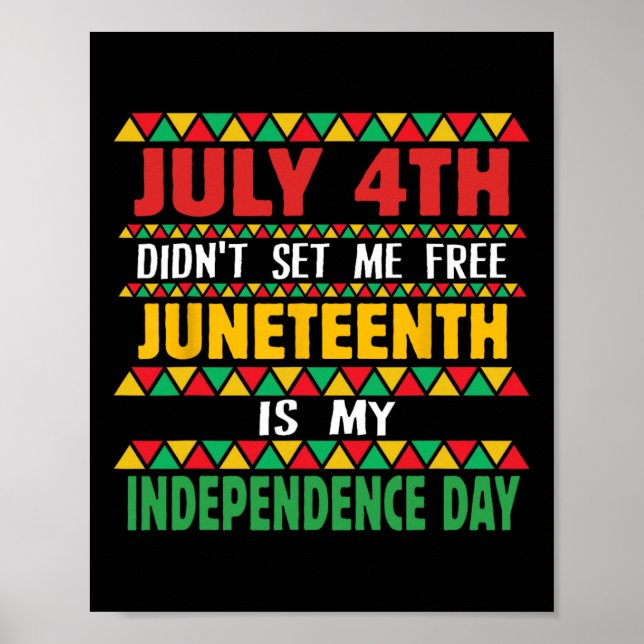 Poster 4ème ne m'a pas libérée JunetDix est mon indépenda (Devant)