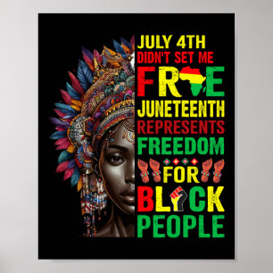 Poster 4ème Ne M'Ont Pas Libéré JunetDix Est Mon Indépend