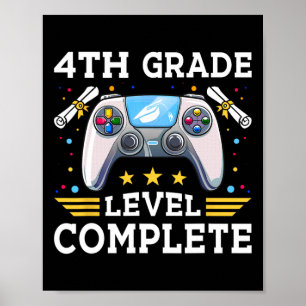 Poster 4ème Niveau Gamer Complet Cl De 2025 Graduati
