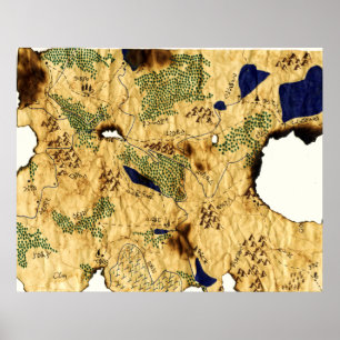 Poster 4th Map of the Forgotten Realm
