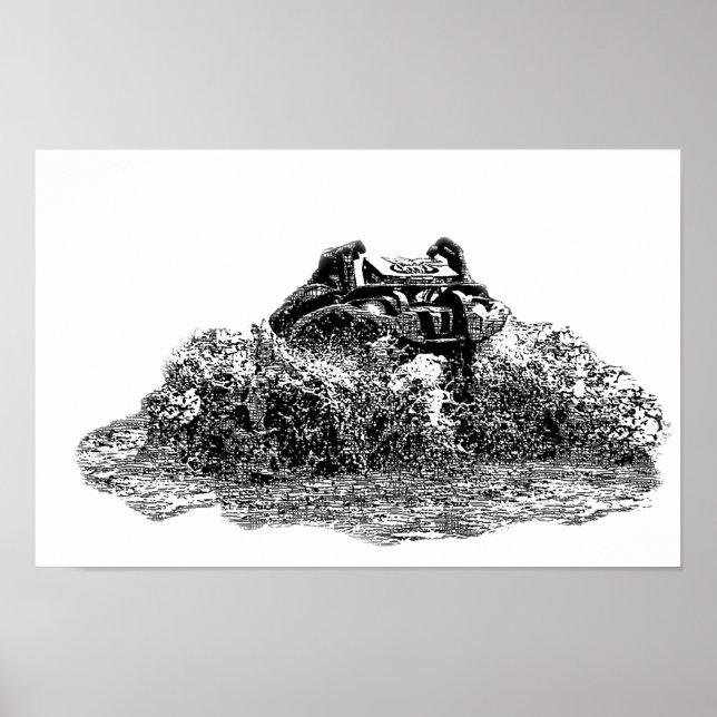 Poster 4x4 extrême (Devant)