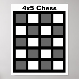Poster 4x5 - Chess TAG Grid (1-1/4" fridge magnets)
