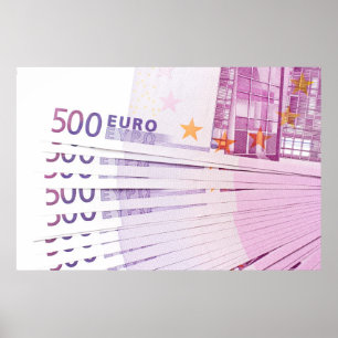 Poster 500 euros