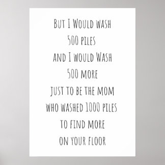 Poster 500 piles de panneaux de lessive