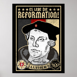 Poster 500th Réforme Luther d'anniversaire