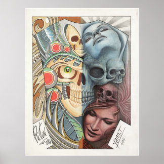 Poster 50/50 TATTOO ART repro