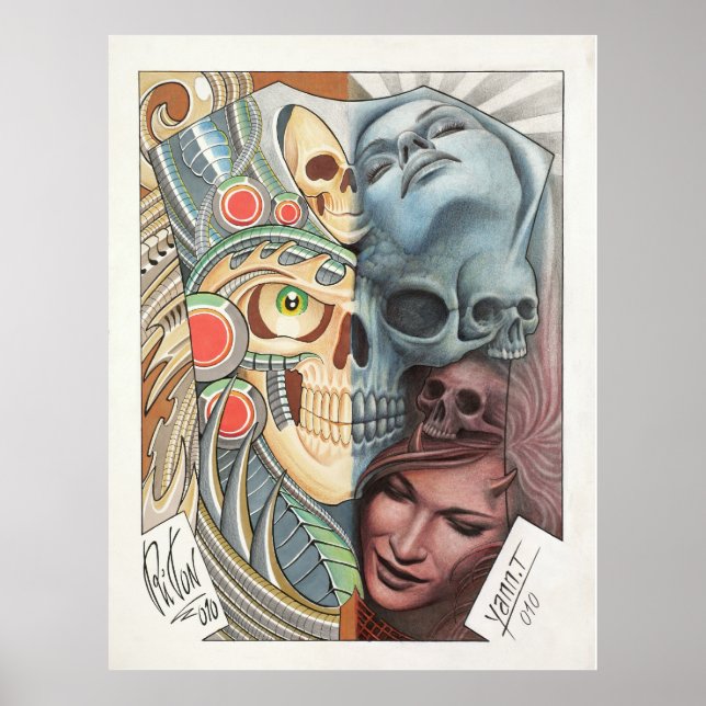 Poster 50/50 TATTOO ART repro (Devant)