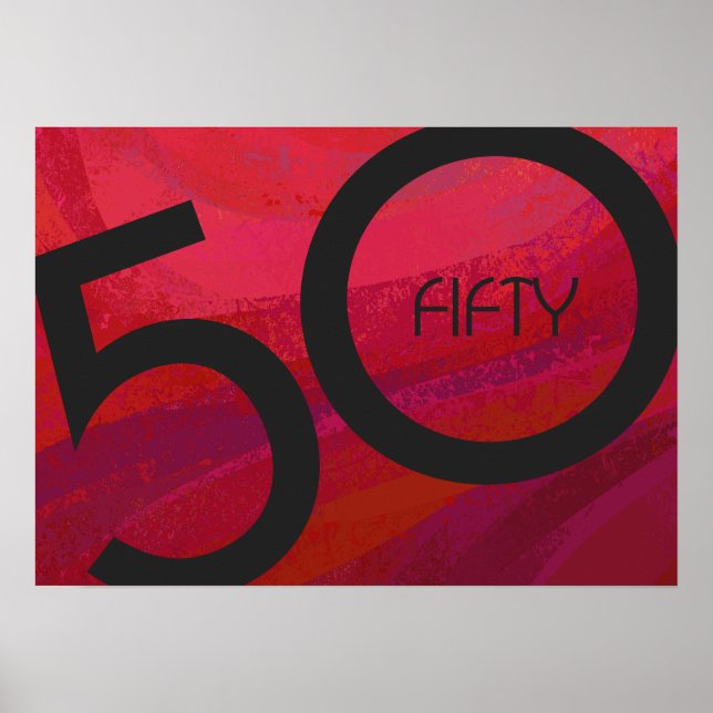 Poster 50 ans, un anniversaire de décennie (Devant)