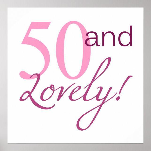 Poster 50 et beaux cadeaux d'anniversaire (Devant)