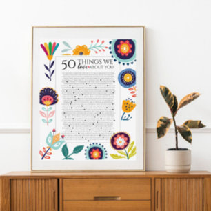 Poster 50 raisons pour lesquelles nous vous aimons, 45 Ra