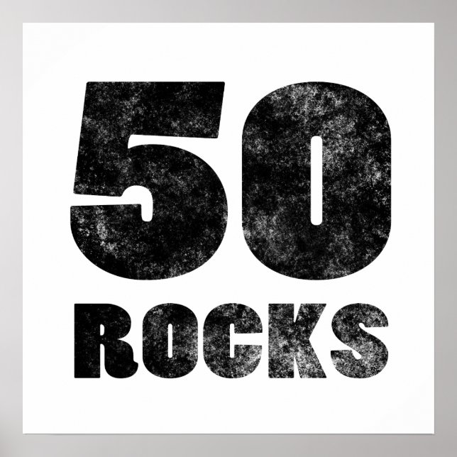 Poster 50 roches (Devant)