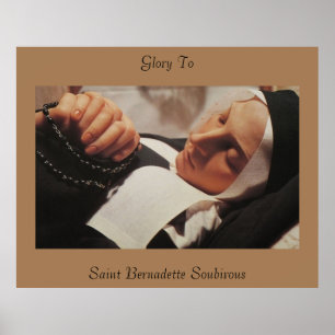 Poster 50"x 40" Gloire à Saint Bernadette Soubirous