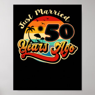 Poster 50e anniversaire de Mariage Croisière mariée 50 an
