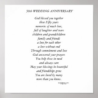 Poster 50e anniversaire du Mariage