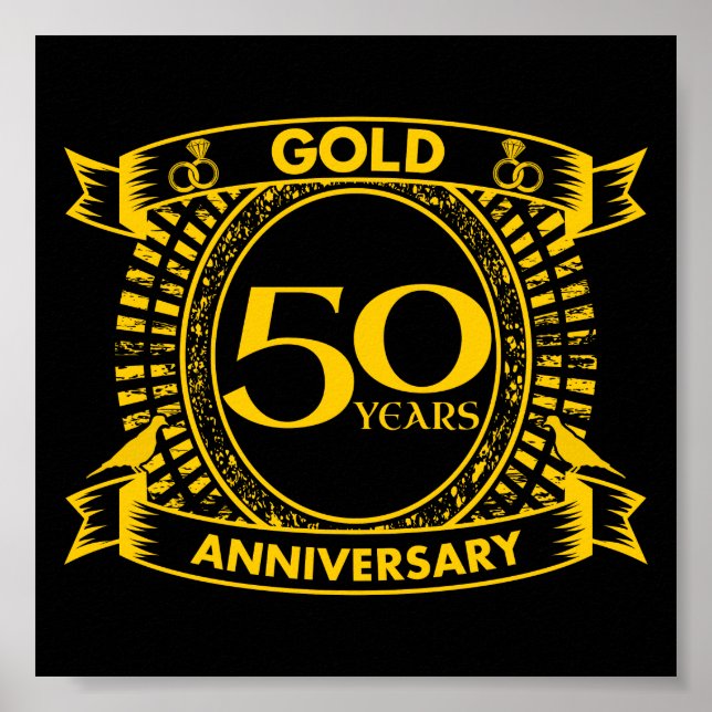 Poster 50e anniversaire du Mariage d'or (Devant)