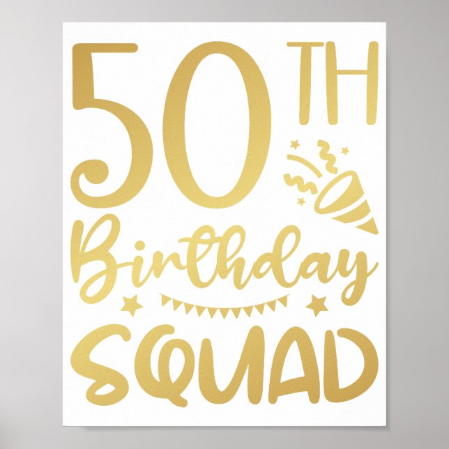 Poster 50e Anniversaire Escouade 50 (Devant)