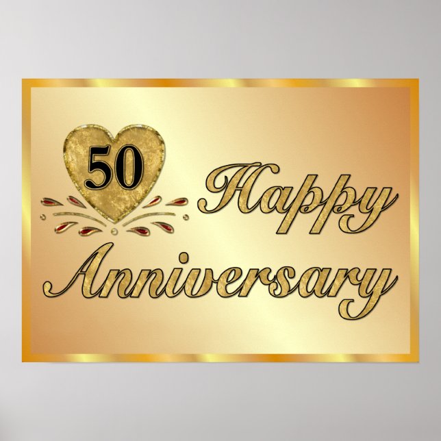 Poster - 50e anniversaire - Or (Devant)