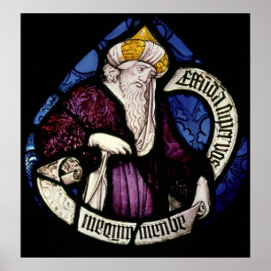 Poster 52 : Roundel du prophète Ezéchiel, 15ème siècle