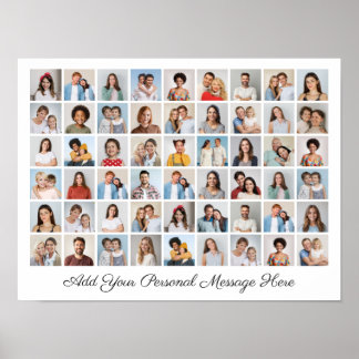 Poster 54 Photo Collage Ajoutez Votre Propre Salutation