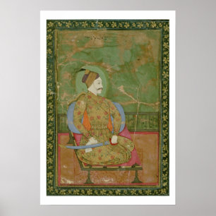 Poster 58.20/25A Portrait du sultan Abdullah Qutb Shah se