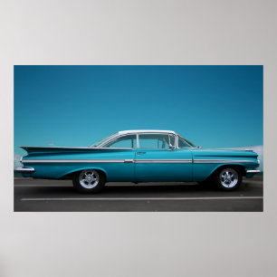 Poster '59 Chevy en bleu