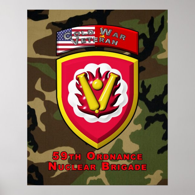 Poster 59e Brigade de commandement "Dissuasion nucléaire  (Devant)