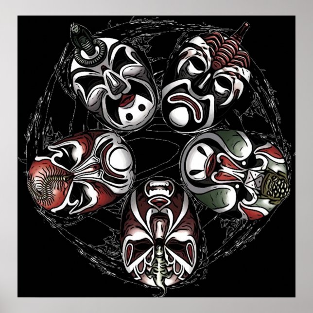 Poster 5 Salles mortelles (Devant)