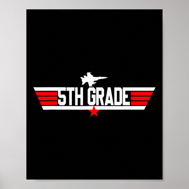 Poster 5e année 5e année Retour à l'école Premier jour Ga (Devant)