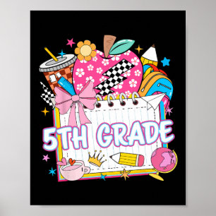 Poster 5e année Cinquième année Filles Enfants Drôle Ck à