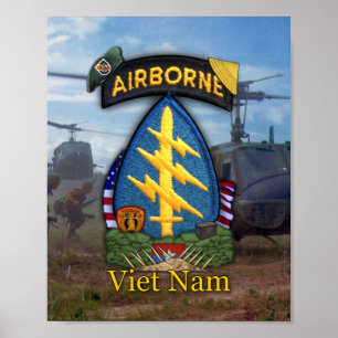 Poster 5e forces spéciales green berets vietnam war print