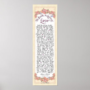 Poster 5x16.5 P240 Pour construire un amour durable Poème