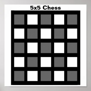 Poster 5x5 - Chess TAG Grid (1-1/4" fridge magnets)