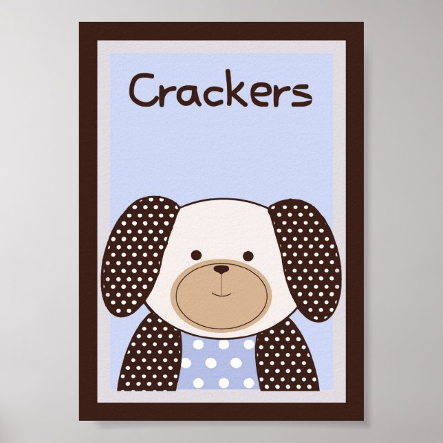 Poster 5x7 "Cracke" Graham Crackers Bébé Lit Mur Art (Devant)