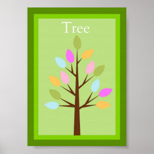 Poster 5X7 Tree Forest Friends Wall Art
