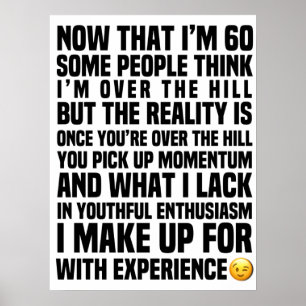 Poster 60 Ans, C'Est Une Vieillesse Amusante