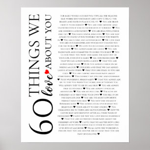 Poster 60 choses que nous aimons chez vous, 70e, 80e anni