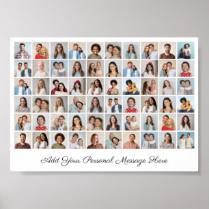 Poster 60 Photo Collage Ajouter Votre Propre Voeux