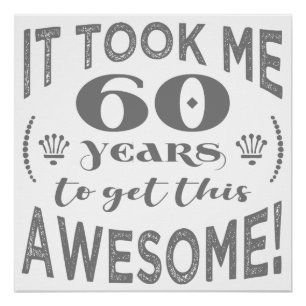 Poster 60e anniversaire Awesome
