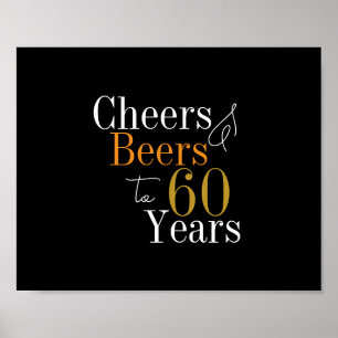 Poster 60e Anniversaire Bières et encouragements Black Go