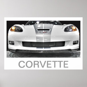 POSTER 60E ANNIVERSAIRE CORVETTE