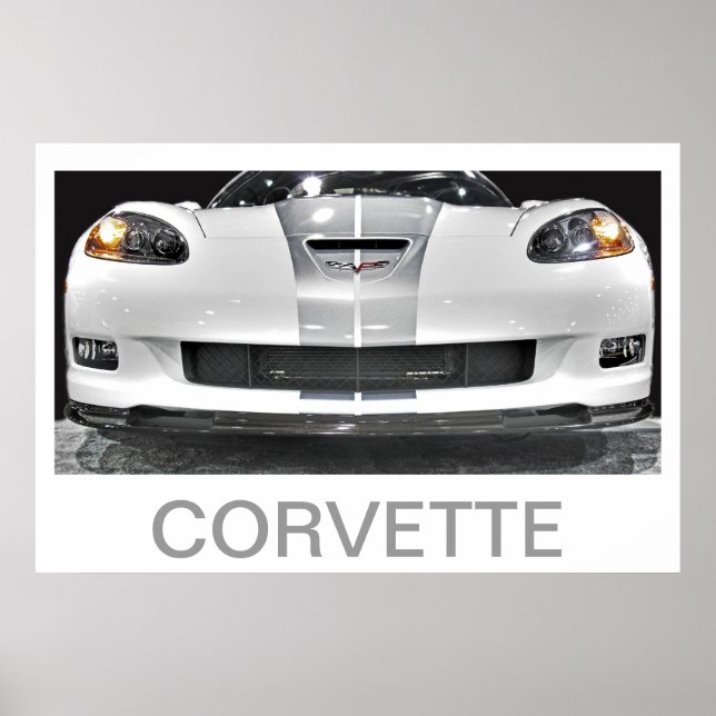 POSTER 60E ANNIVERSAIRE CORVETTE (Devant)