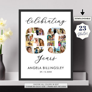 Poster 60e anniversaire Numéro 60 23 Photo Collage