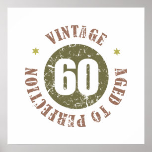 Poster 60e anniversaire Vintage