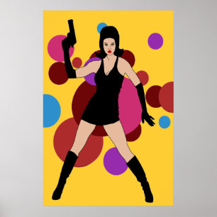 Poster 60s Spy Girl