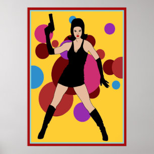 Poster 60s Spy Girl